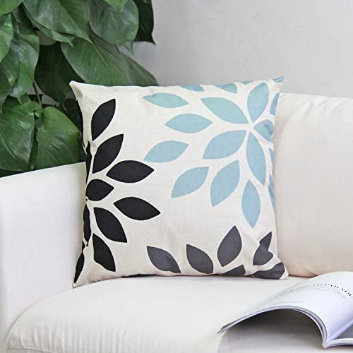 JOJUSIS Modern Geometric Throw Pillow Covers Linen Home Decor 18 x 18 inch Set of 4 Home 